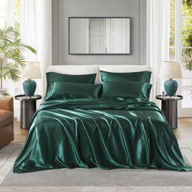 Satin Luxury Sheet Set Queen (Color: as Pic)