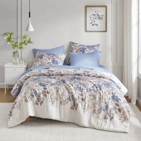 Floral Comforter Set with Bed Sheets (Color: as Pic)