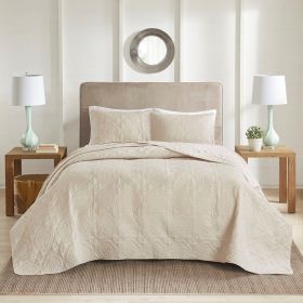 3 Piece Reversible Bedspread Set (Color: as Pic)